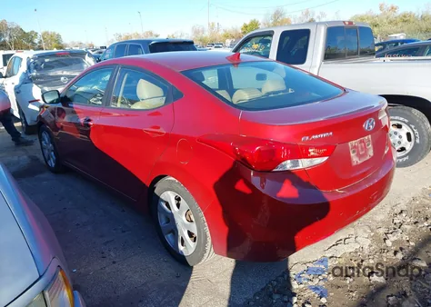 2012 Hyundai Elantra Limited (Ulsan Plant) z USA, uszkodzony, nr VIN KMHDH4AE7CU381138